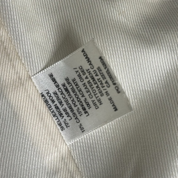 ARITZIA WILFRED PEA COAT MADE IN WOOL CASHMERE DOUBLE BREAST WINTER JACKET SMALL - Picture 16 of 17